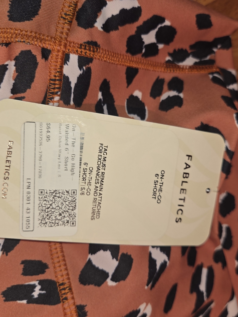 Nwt Fabletics Leopard Print Athletic Bike Shorts Bundle - Picture 5 of 6